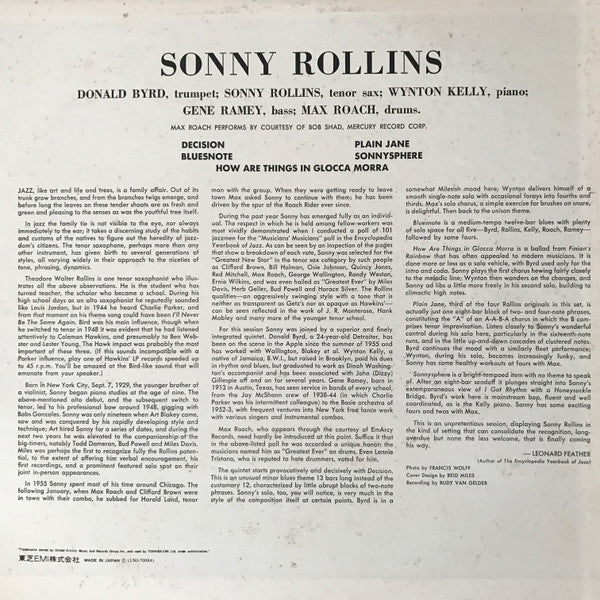 Sonny Rollins - Sonny Rollins (Vinyl, LP, Album, Reissue) Near Mint (NM or M-) / Good (G)