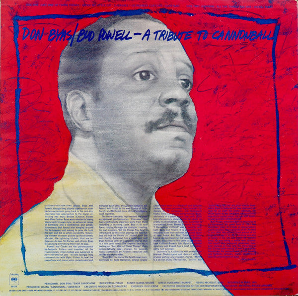 Don Byas - A Tribute To Cannonball (Vinyl, LP, Album) Good Plus (G+) / Very Good (VG)
