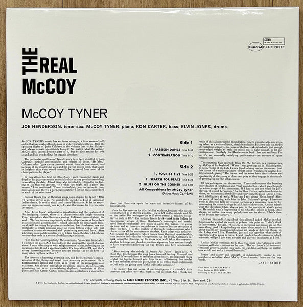 McCoy Tyner - The Real McCoy (2xVinyl, LP, 45 RPM, Album, Limited Edition, Reissue, Remastered, Stereo) Very Good Plus (VG+) / Very Good Plus (VG+)