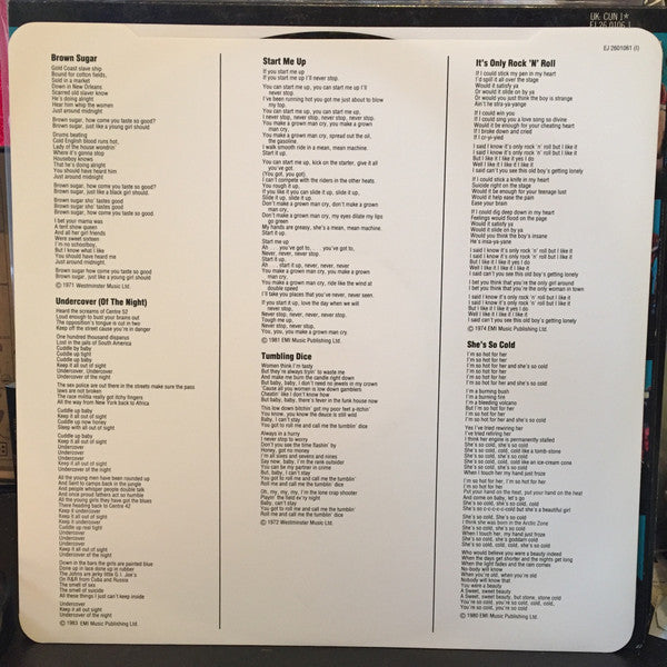 The Rolling Stones - Rewind (1971-1984) (Vinyl, LP, Compilation) Very Good Plus (VG+) / Near Mint (NM or M-)