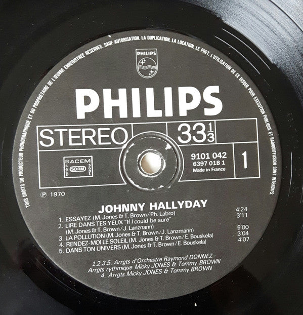 Johnny Hallyday - Vie (Vinyl, LP, Album, Reissue, Stereo) Very Good Plus (VG+) / Good Plus (G+)