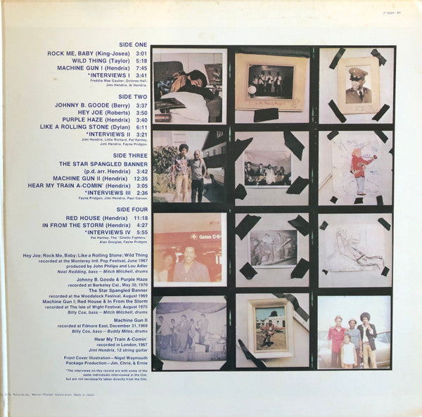 Jimi Hendrix - Sound Track Recordings From The Film "Jimi Hendrix" ...