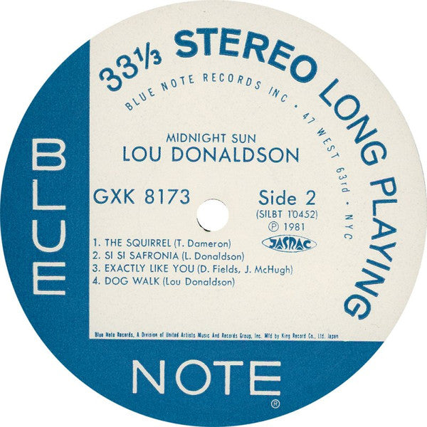 Lou Donaldson - Midnight Sun (Vinyl, LP, Album, Reissue) Very Good Plus (VG+) / Good Plus (G+)