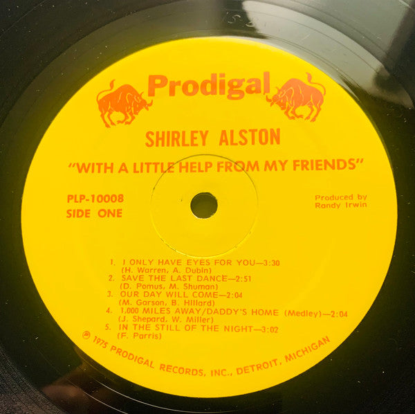 Shirley Alston - With A Little Help From My Friends (Vinyl, LP, Album) Very Good (VG) / Very Good (VG)