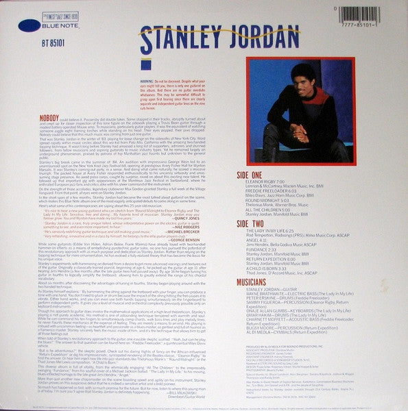 Stanley Jordan - Magic Touch (Vinyl, LP, Album, Stereo) Very Good Plus (VG+) / Very Good Plus (VG+)