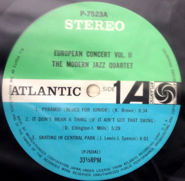 The Modern Jazz Quartet - European Concert: Volume Two (Vinyl, LP, ...