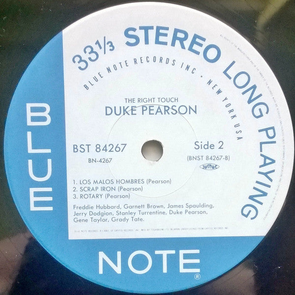 Duke Pearson - The Right Touch (Vinyl, LP, Album, Limited Edition, Reissue, Stereo) Near Mint (NM or M-) / Very Good Plus (VG+)
