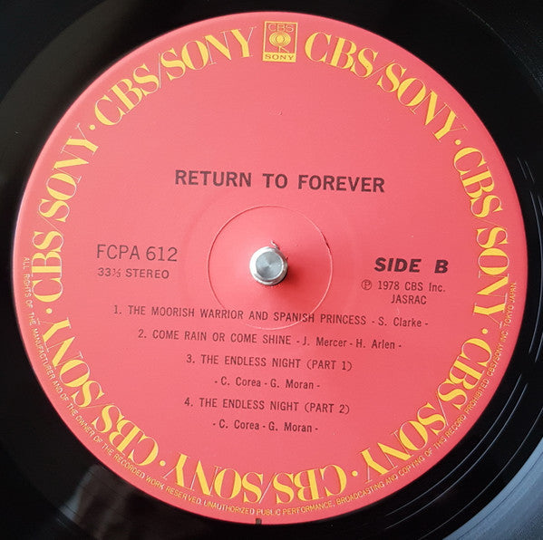 Return To Forever - Return To Forever (Vinyl, LP, Album, Club Edition, Reissue) Near Mint (NM or M-) / Very Good Plus (VG+)