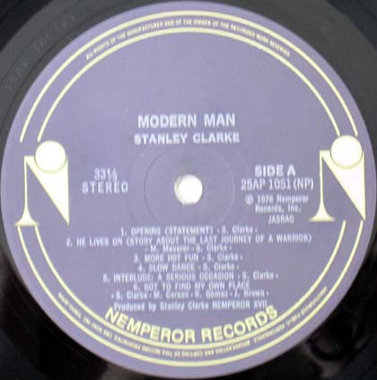 Stanley Clarke - Modern Man (Vinyl, LP, Album)