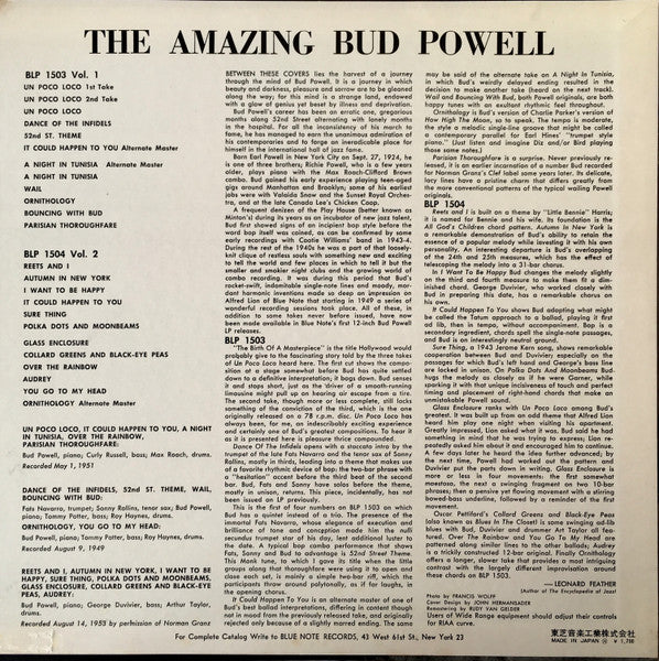 Bud Powell - The Amazing Bud Powell, Volume 1 (Vinyl, LP, Album, Re...
