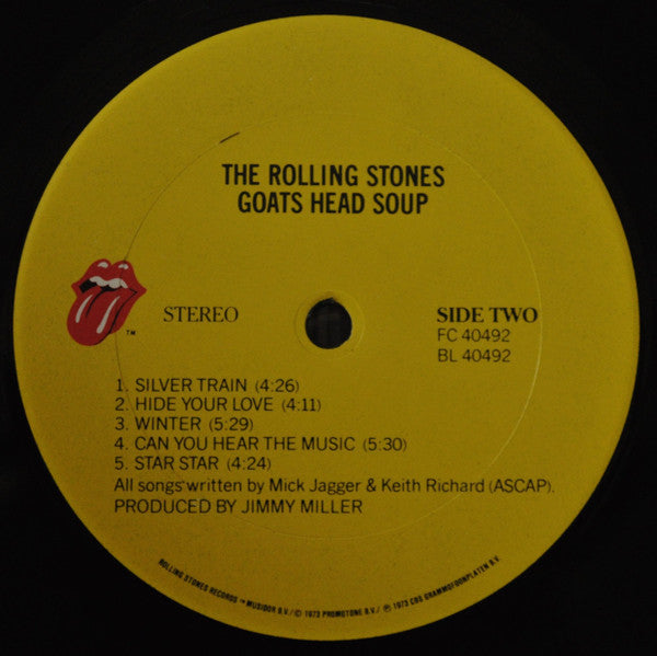 The Rolling Stones - Goats Head Soup (Vinyl, LP, Album, Reissue, Stereo) Very Good Plus (VG+) / Very Good Plus (VG+)