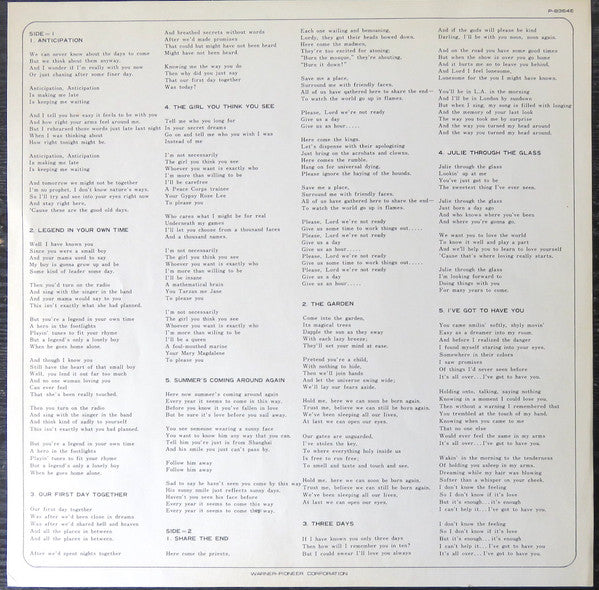 Carly Simon - Anticipation (Vinyl, LP, Album) Very Good Plus (VG+) / Very Good (VG)