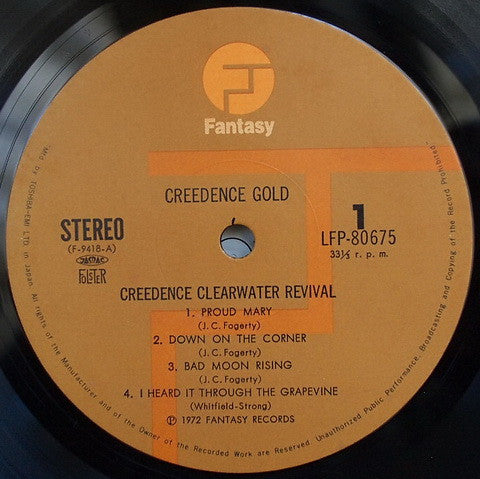 Creedence Clearwater Revival - Creedence Gold (Vinyl, LP, Compilation) Very Good Plus (VG+) / Very Good Plus (VG+)