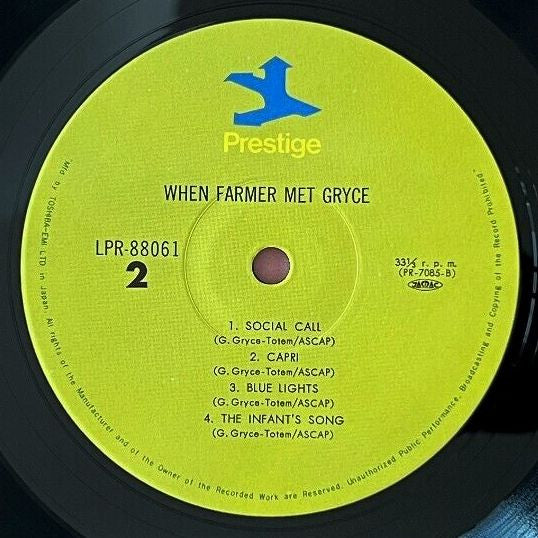 Art Farmer Quintet - When Farmer Met Gryce (Vinyl, LP, Album, Reiss...
