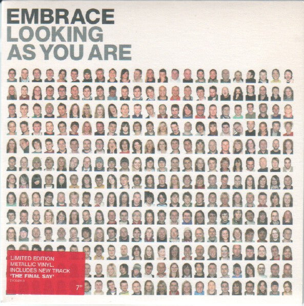 Embrace - Looking As You Are (Vinyl, 7", 45 RPM, Single, Limited Edition) Very Good Plus (VG+) / Very Good Plus (VG+)