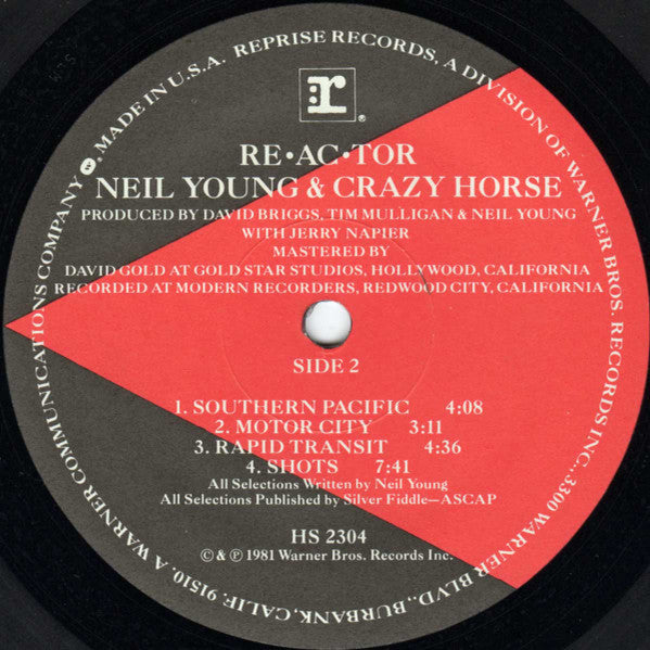 Neil Young - Re·ac·tor (Vinyl, LP, Album)