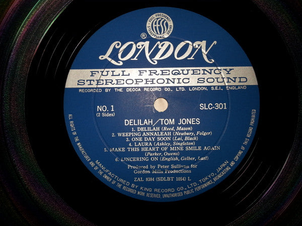 Tom Jones - Delilah (Vinyl, LP, Album, Reissue, Stereo) Very Good (VG) / Poor (P)