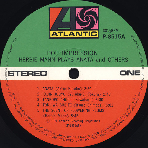 Herbie Mann - Pop Impression (Vinyl, LP, Album)