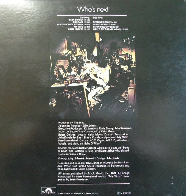 The Who - Who's Next (Vinyl, LP, Album)