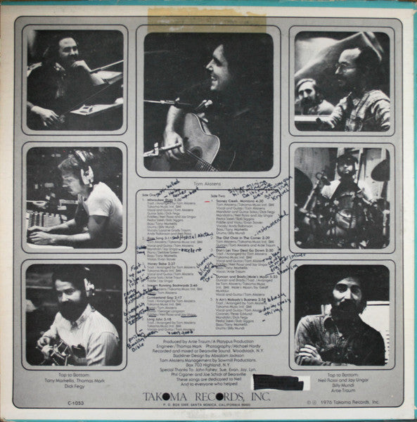 Tom Akstens - Original & Traditional Music (Vinyl, LP, Album) Good Plus (G+) / Very Good (VG)