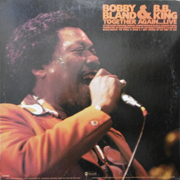 Bobby Bland - Together Again...Live (Vinyl, LP, Album)
