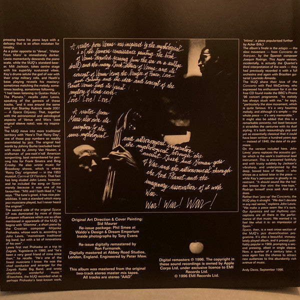 The Modern Jazz Quartet - Space (Vinyl, LP, Album, Reissue, Remastered) Very Good Plus (VG+) / Very Good Plus (VG+)