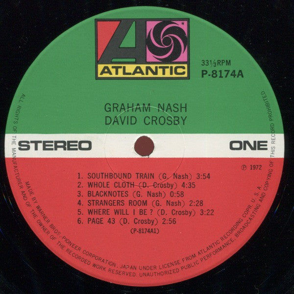 Crosby & Nash - Graham Nash / David Crosby (Vinyl, LP, Album)