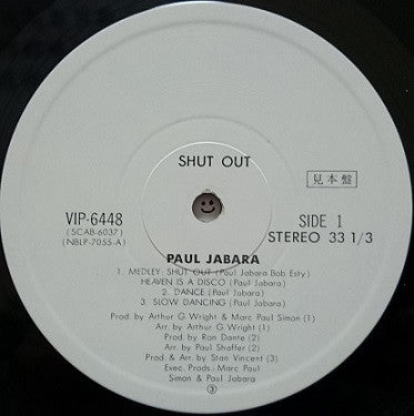 Paul Jabara - Shut Out (Vinyl, LP, Album, Promo) Very Good Plus (VG+) / Very Good (VG)
