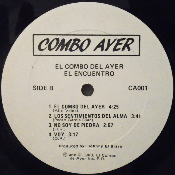 El Combo Del Ayer - El Encuentro (Vinyl, LP, Album) Very Good (VG) / Very Good (VG)