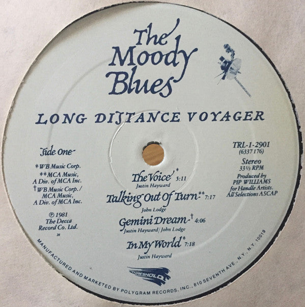 The Moody Blues - Long Distance Voyager (Vinyl, LP, Album, Stereo) Good Plus (G+) / Very Good (VG)