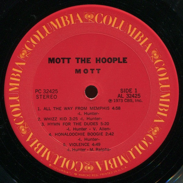 Mott The Hoople - Mott (Vinyl, LP, Album, Reissue) Very Good Plus (VG+) / Very Good Plus (VG+)