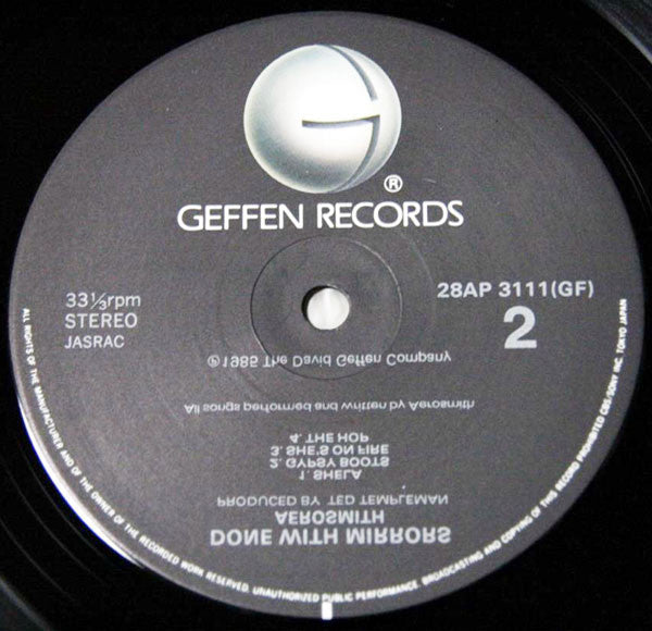 Aerosmith - Done With Mirrors (Vinyl, LP, Album, Stereo) Very Good Plus (VG+) / Very Good (VG)