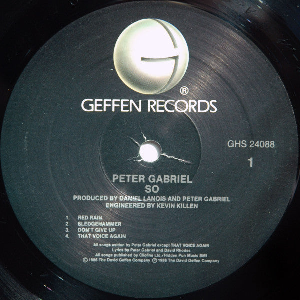 Peter Gabriel - So (Vinyl, LP, Album, Stereo) Very Good (VG) / Very Good (VG)