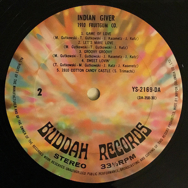 1910 Fruitgum Company - Indian Giver (Vinyl, LP, Album) Very Good Plus (VG+) / Very Good (VG)