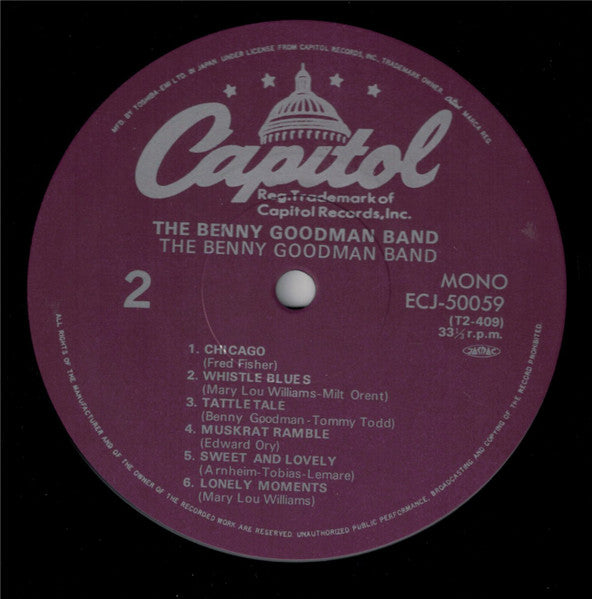 The Benny Goodman Band - The Benny Goodman Band (Vinyl, LP, Album, Reissue, Mono) Near Mint (NM or M-) / Very Good Plus (VG+)