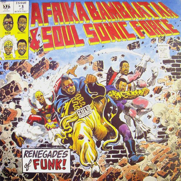 Afrika Bambaataa & Soulsonic Force - Renegades Of Funk (Vinyl, 12", 45 RPM, Stereo) Good Plus (G+) / Very Good Plus (VG+)