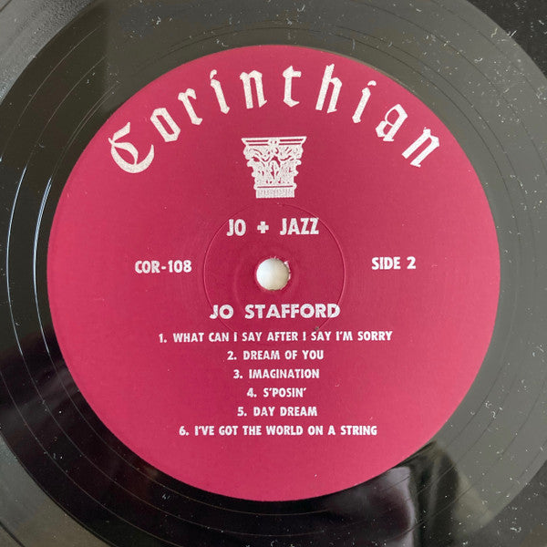 Jo Stafford - Jo + Jazz (Vinyl, LP, Album, Stereo, Reissue) Very Good Plus (VG+) / Very Good Plus (VG+)