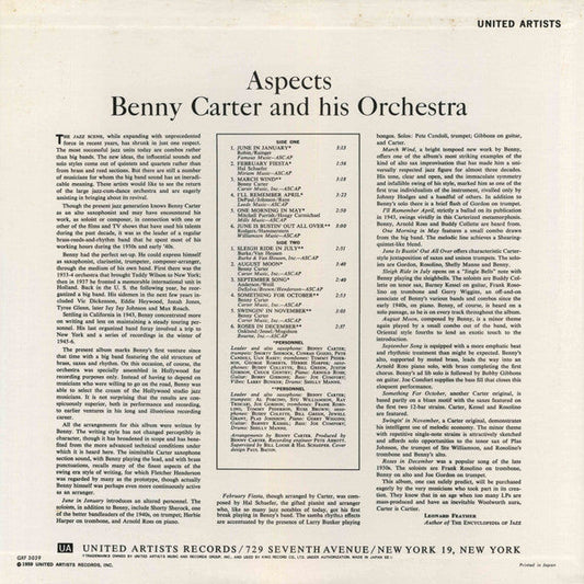 Benny Carter And His Orchestra - Aspects (Vinyl, LP, Album, Reissue...