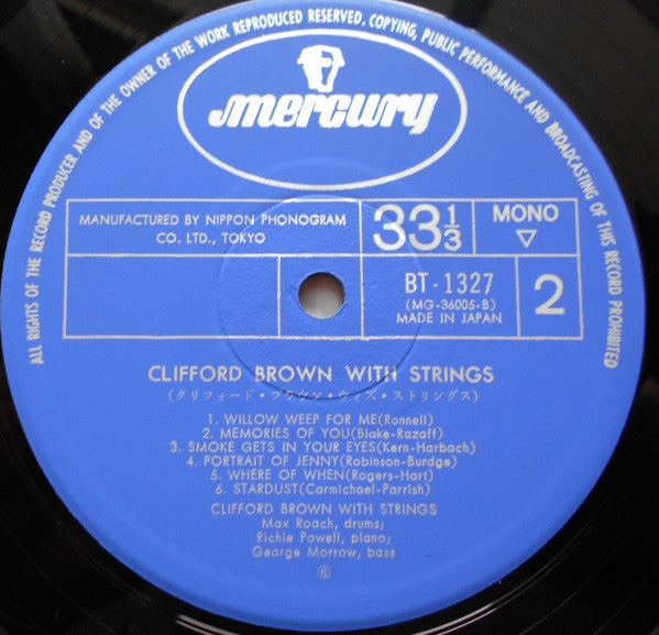 Clifford Brown - Clifford Brown With Strings (Vinyl, LP, Album, Rei...