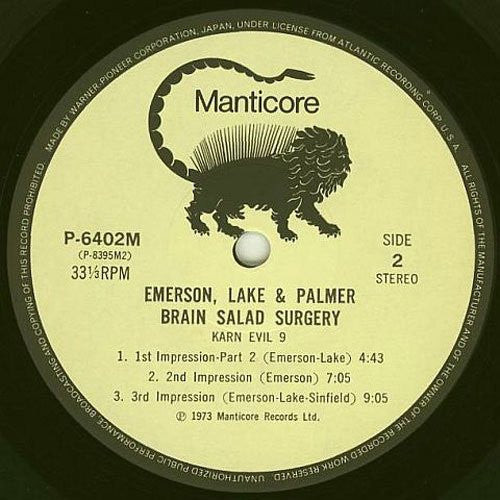 Emerson, Lake & Palmer - Brain Salad Surgery (Vinyl, LP, Album, Rei...