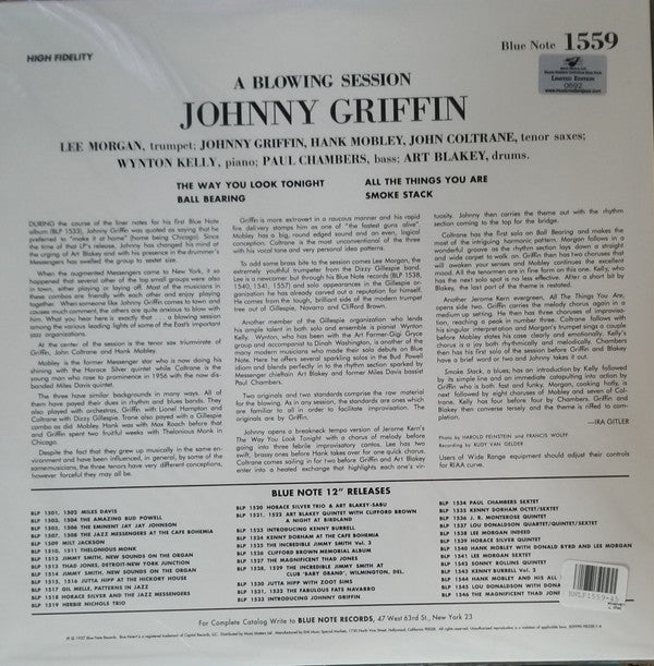 Johnny Griffin - Johnny Griffin, Vol. 2 (2xVinyl, LP, 45 RPM, Album, Limited Edition, Reissue, Mono) Very Good Plus (VG+) / Near Mint (NM or M-)