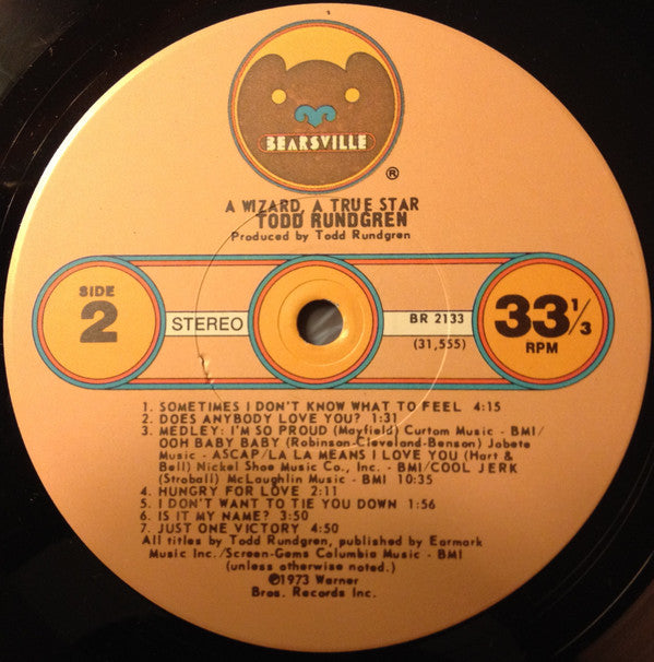 Todd Rundgren - A Wizard, A True Star (Vinyl, LP, Album, Repress) Very Good (VG) / Very Good (VG)