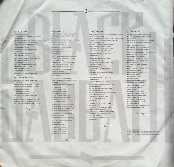 Black Sabbath - The Eternal Idol (Vinyl, LP, Album) Near Mint (NM or M-) / Very Good (VG)