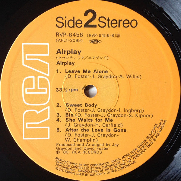 Airplay (4) - Airplay (Vinyl, Album, LP)