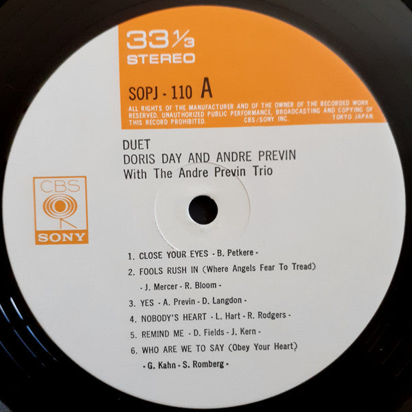 Doris Day - Duet (Vinyl, LP, Album, Stereo)