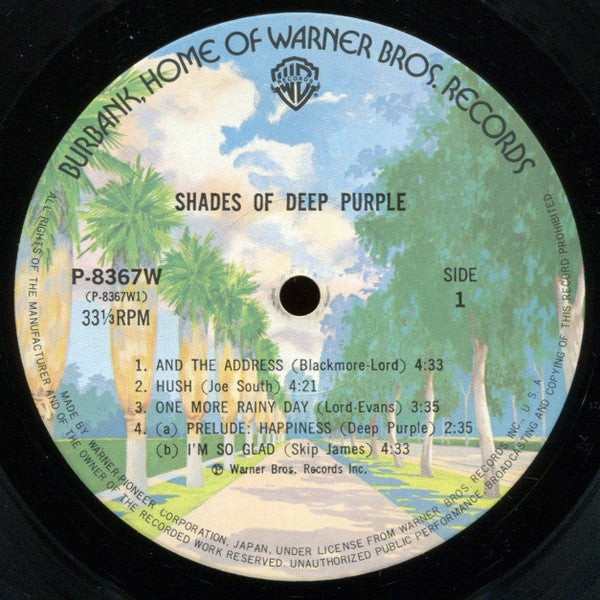 Deep Purple - Shades Of Deep Purple (Vinyl, LP, Album, Reissue)