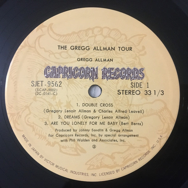 Gregg Allman - The Gregg Allman Tour (2xVinyl, LP, Album) Very Good Plus (VG+) / Good Plus (G+)