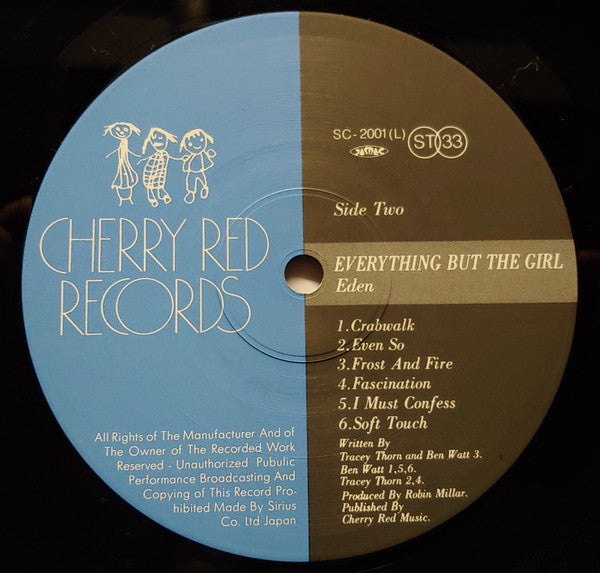 Everything But The Girl - Eden (Vinyl, LP, Album) Good Plus (G+) / Very Good (VG)