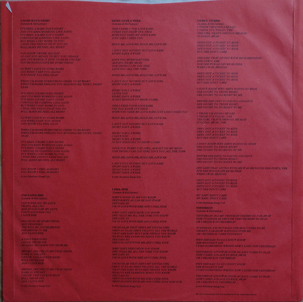 The Beatles - 1962-1966 (Vinyl, LP, Album, Compilation)