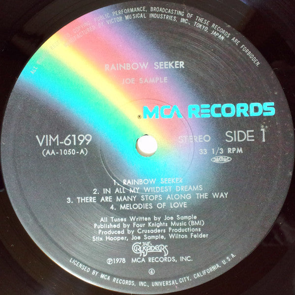 Joe Sample - Rainbow Seeker (Vinyl, LP, Album, Reissue)